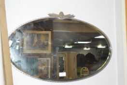 1950's Oval Bevelled Edge Mirror