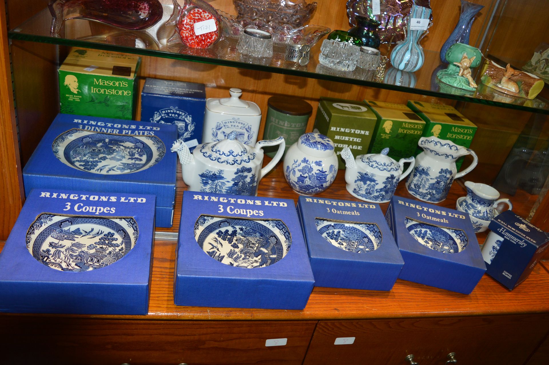 Boxed Ringtons Teapots, Dishes, Bowls, etc.