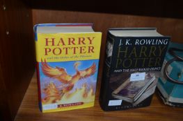 Two First Edition Harry Potter Books