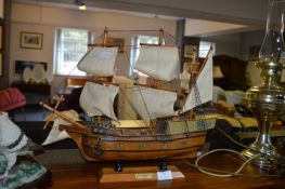 Wooden Model of The Mayflower