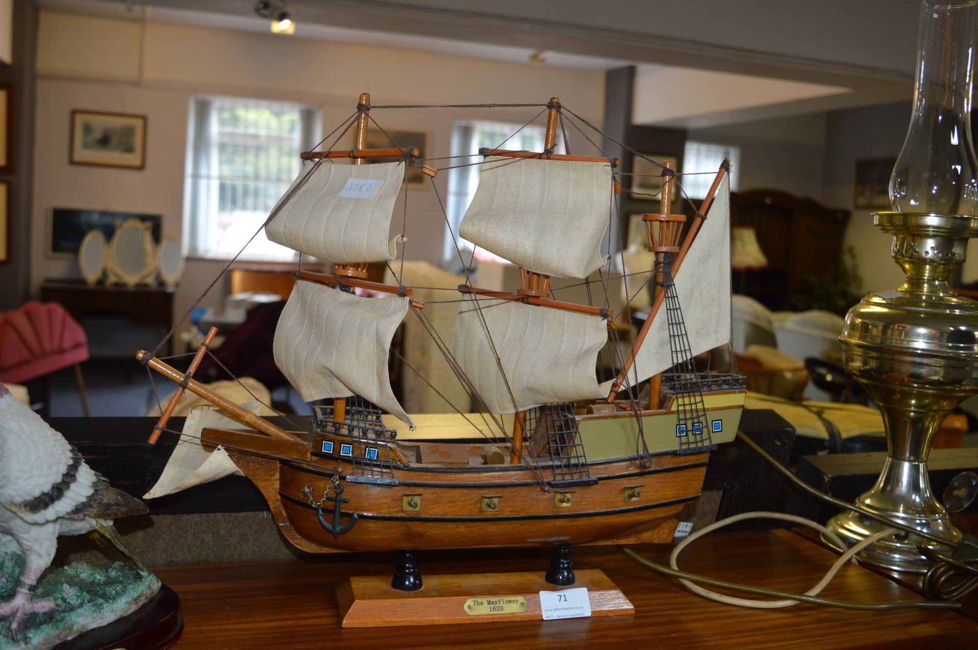 Wooden Model of The Mayflower