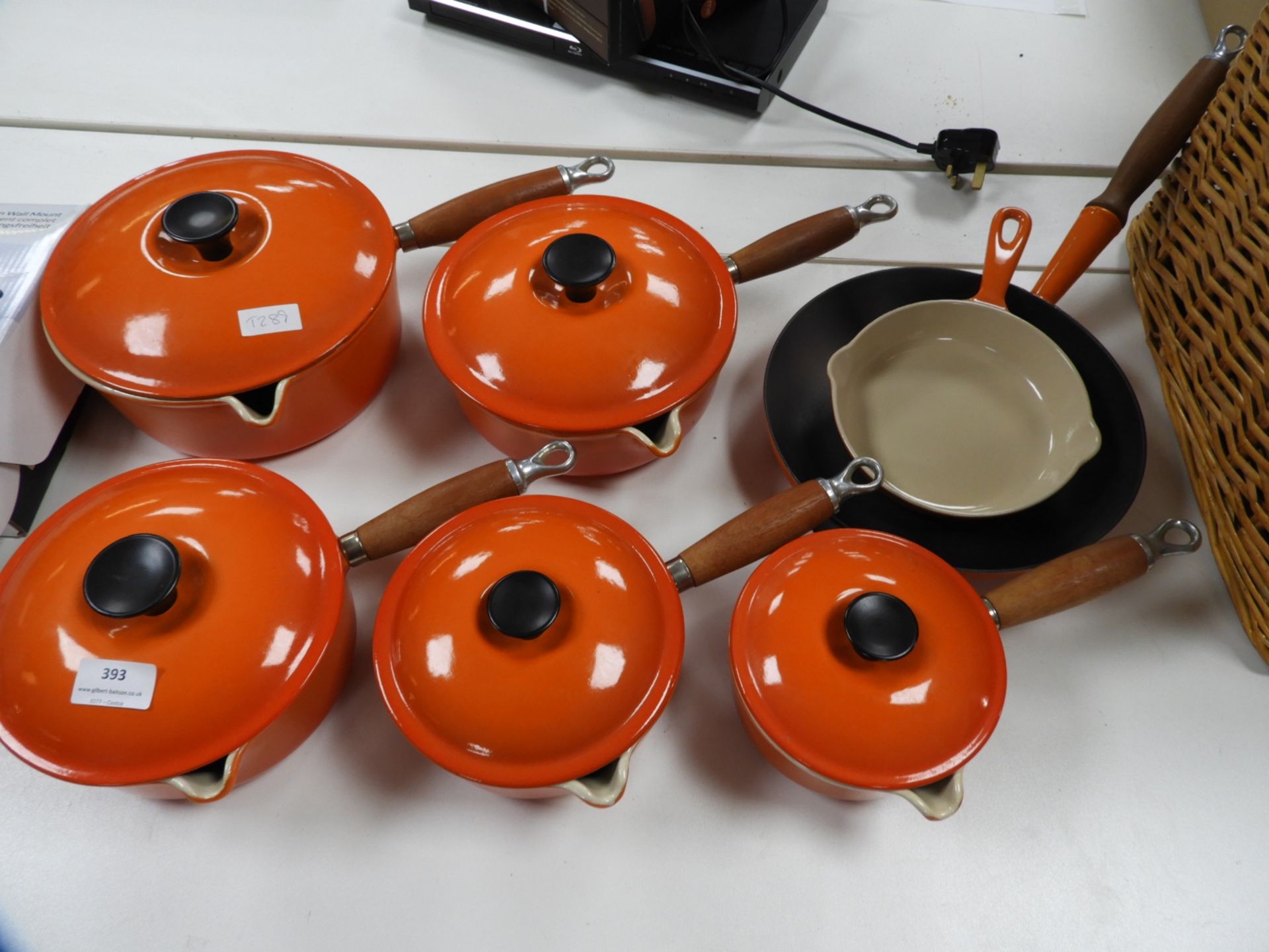 Twelve Piece Le Creuset Pan Set