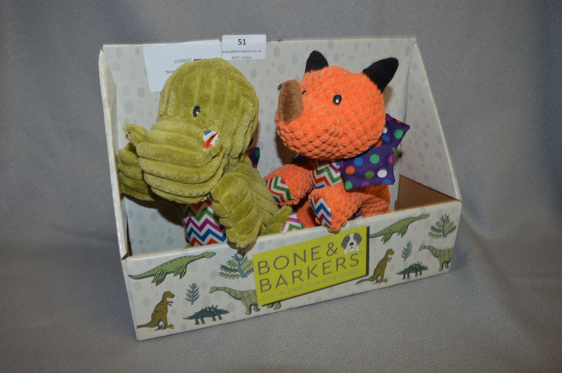 *Bone & Barkers Dog Toy Set 2pk