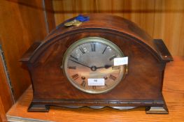 1930's Mahogany Mantel Clock with Key