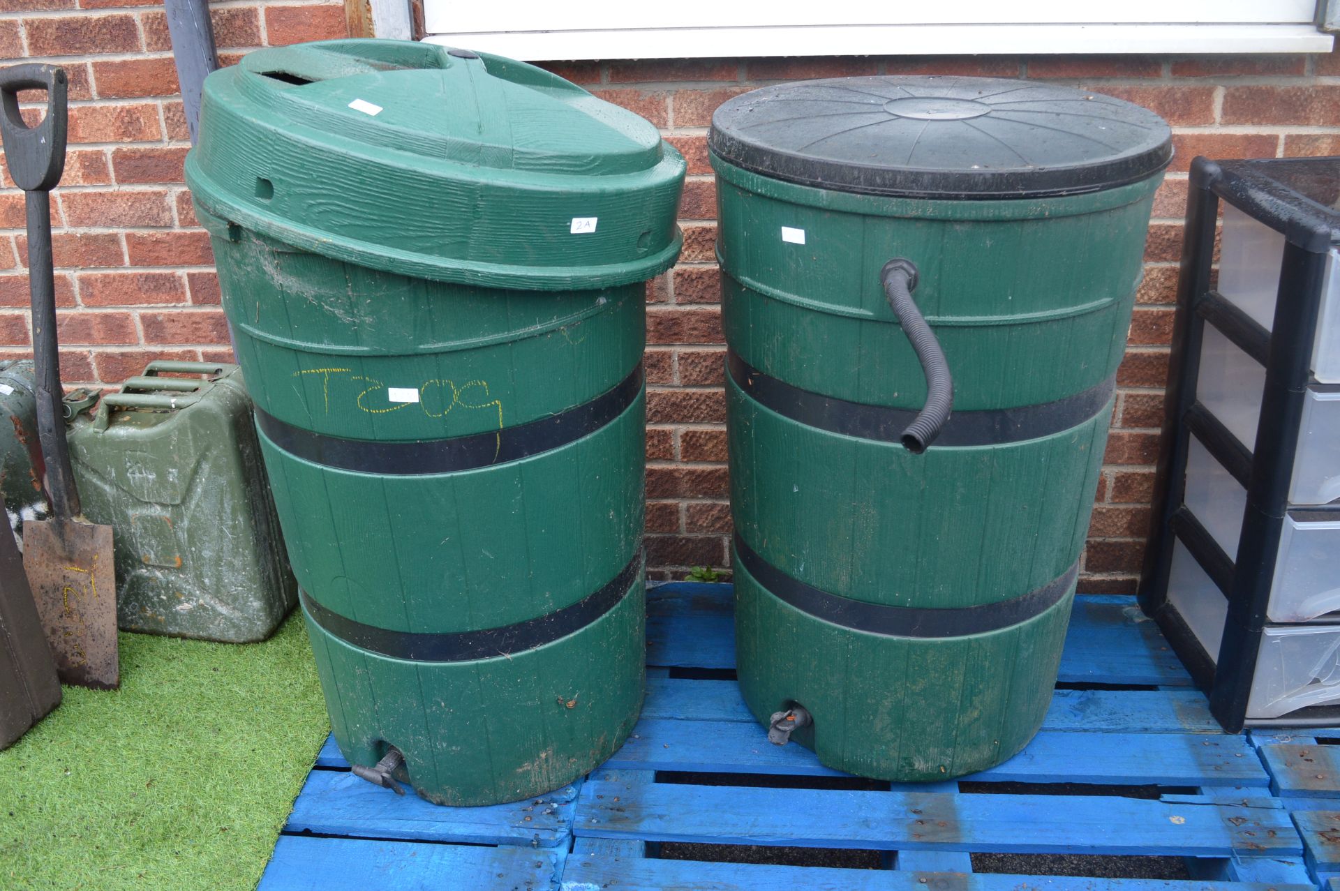 Two Rainwater Butts