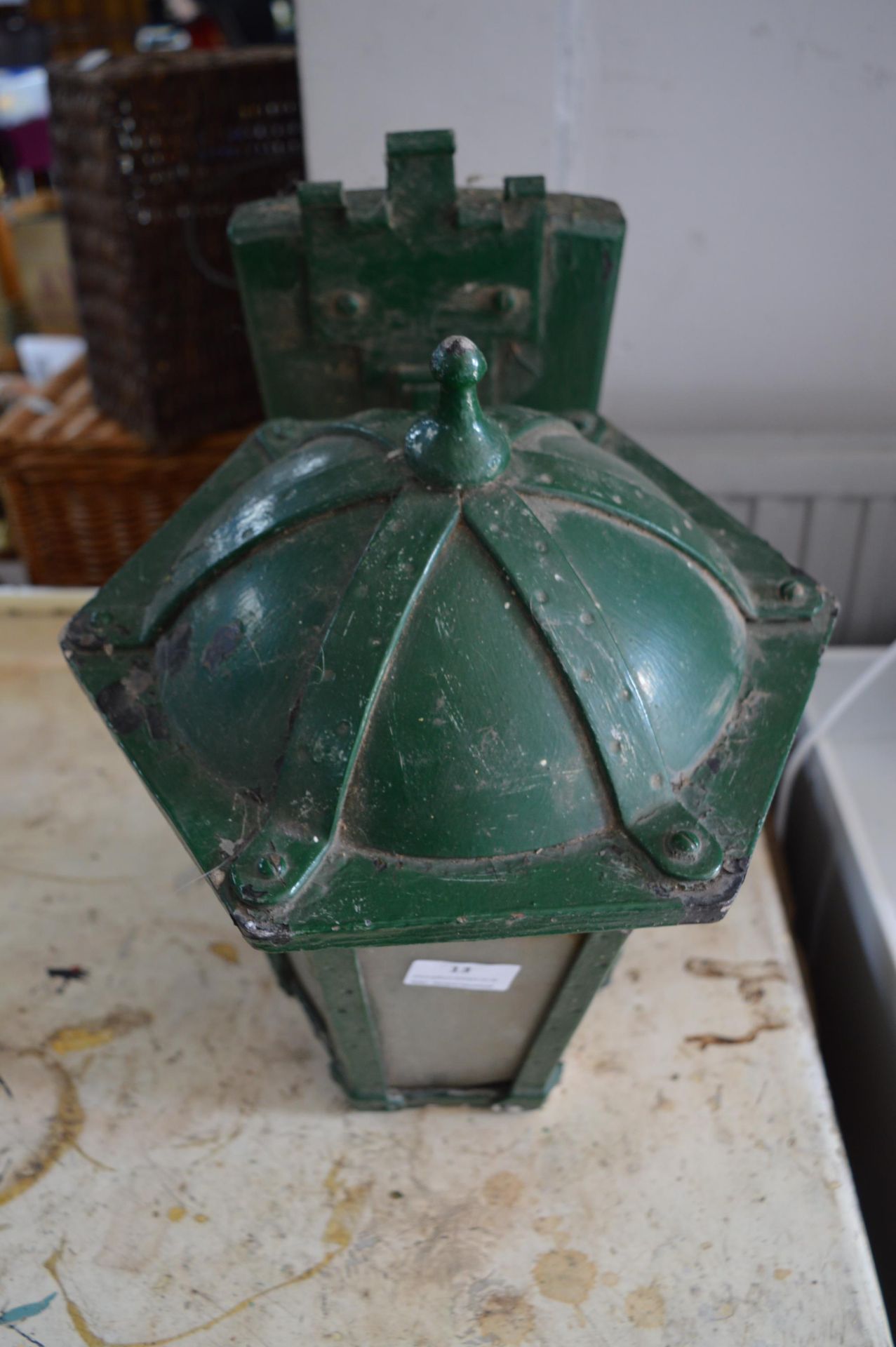 Green Metal Lamp - Image 2 of 2