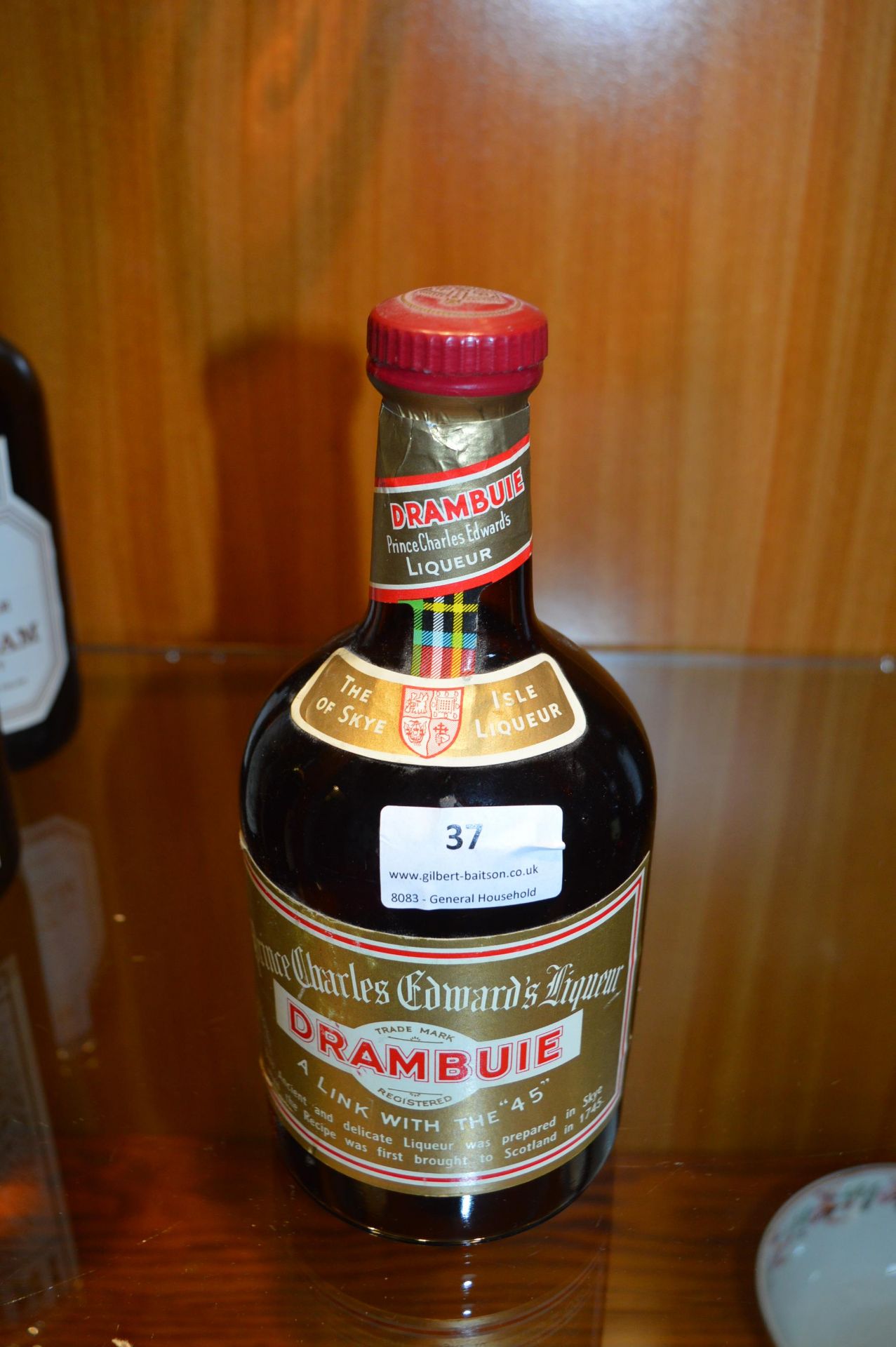 Bottle of Drambuie Whiskey Liqueur