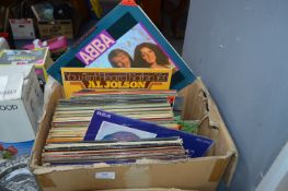 Box of 12" LP Records