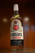 Bottle of Cossack Vodka