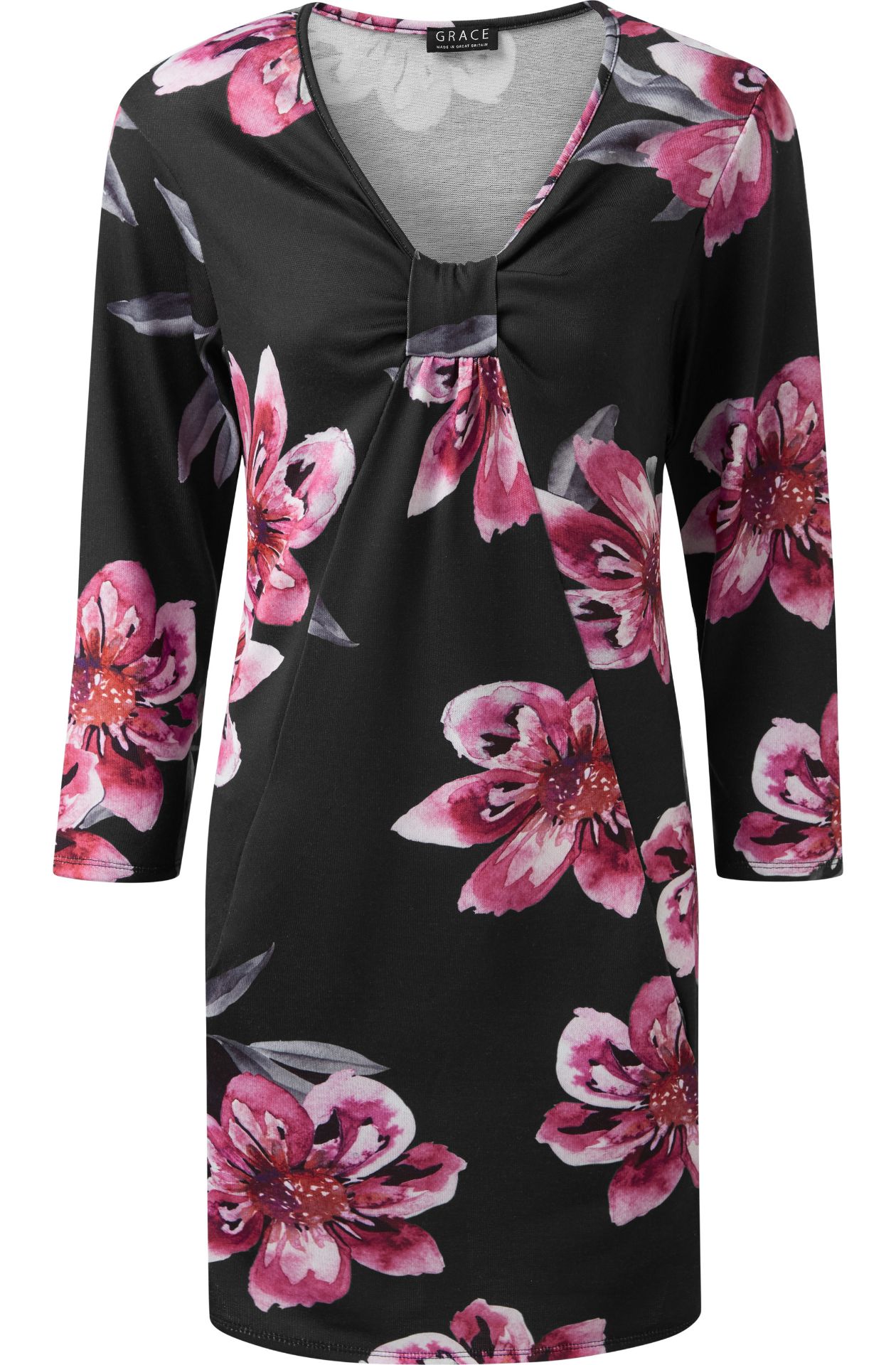 *Twenty Nine Black & Pink Floral Blouses by Grace