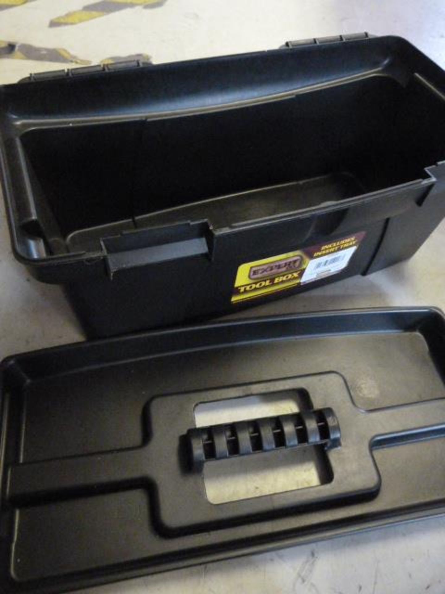 *Plastic Toolbox with Insert Tray