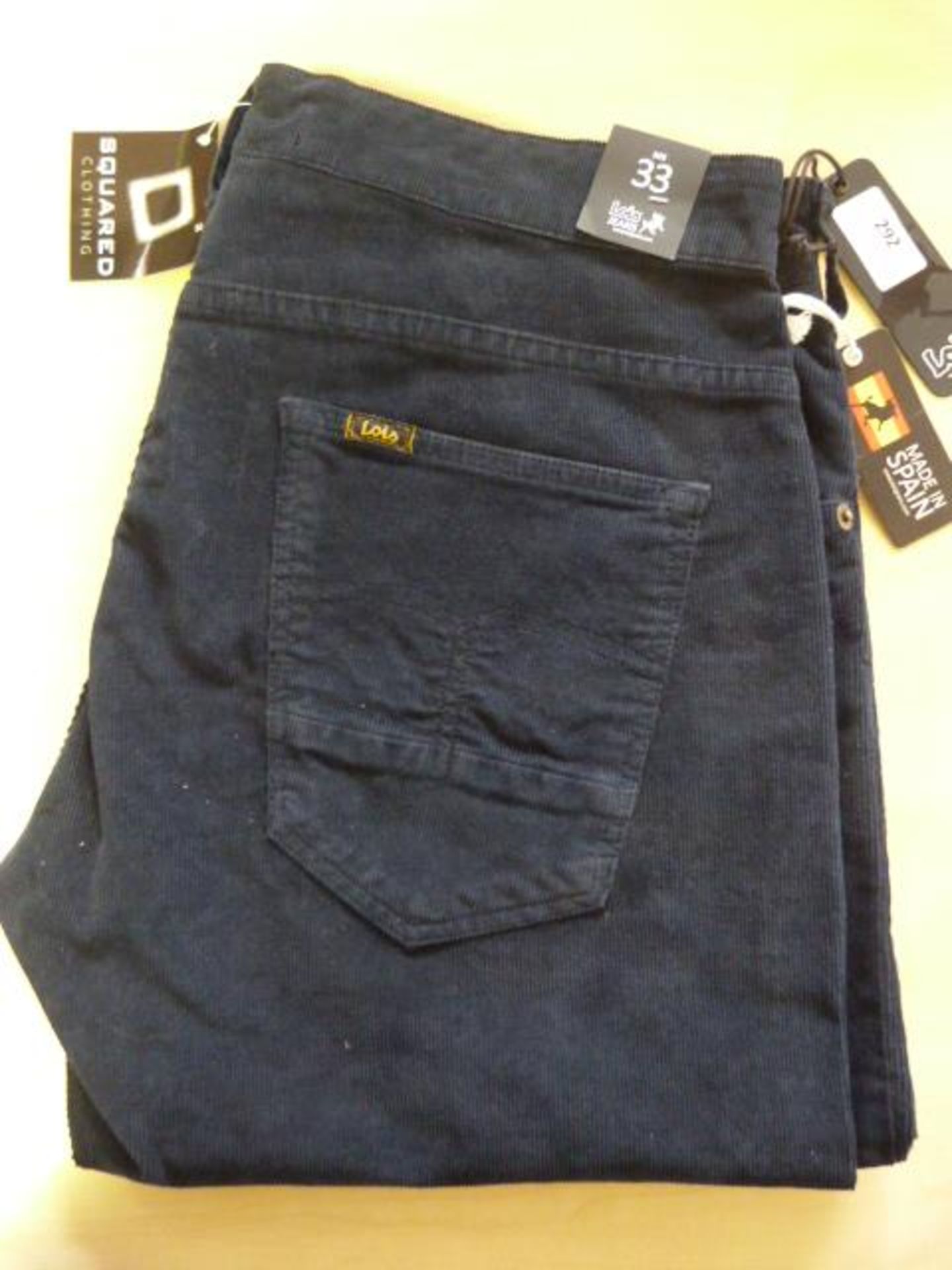 *Lois Corduroy Trousers (Black) Size: 33