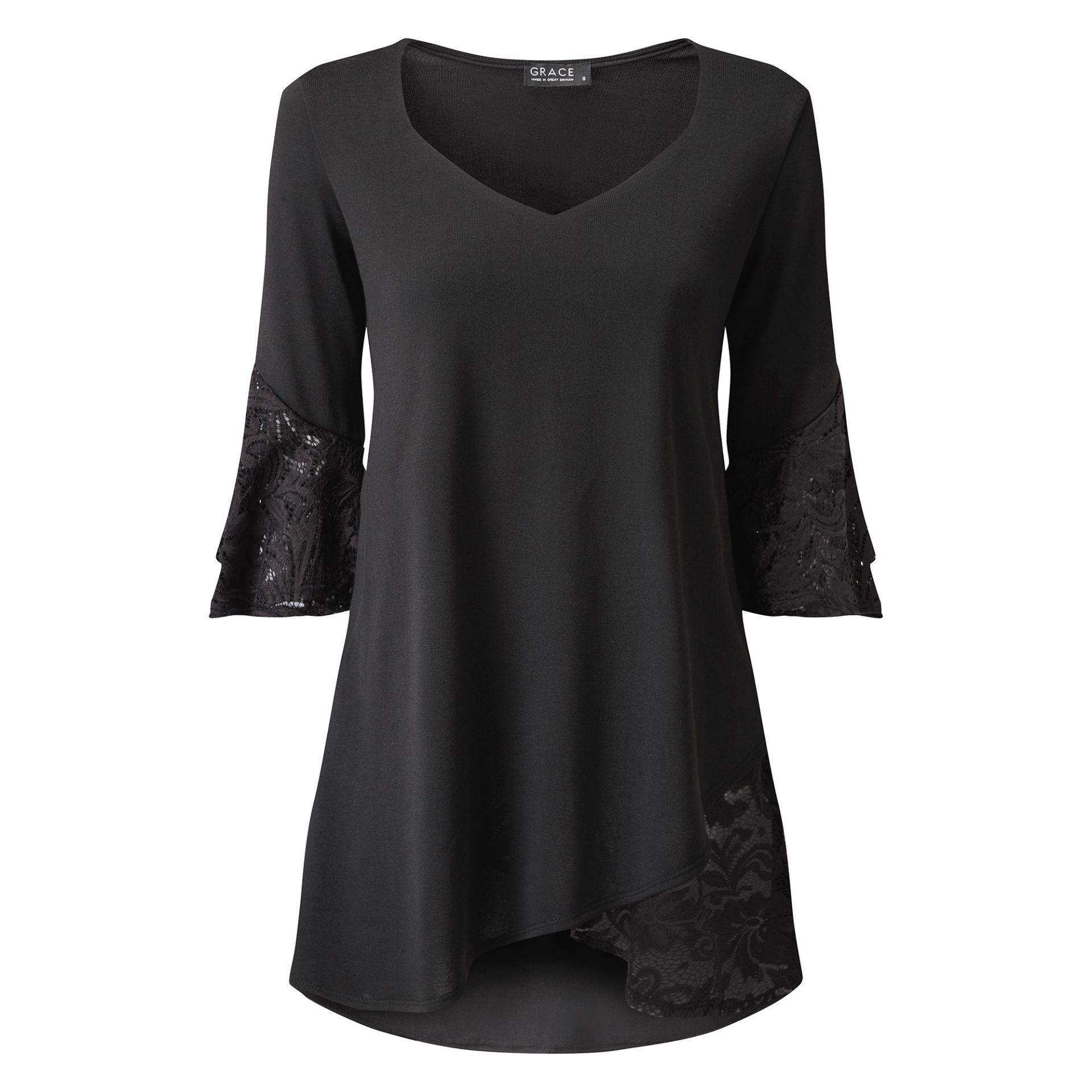 *Twenty Seven Black & Lace Blouses by Grace Sizes: