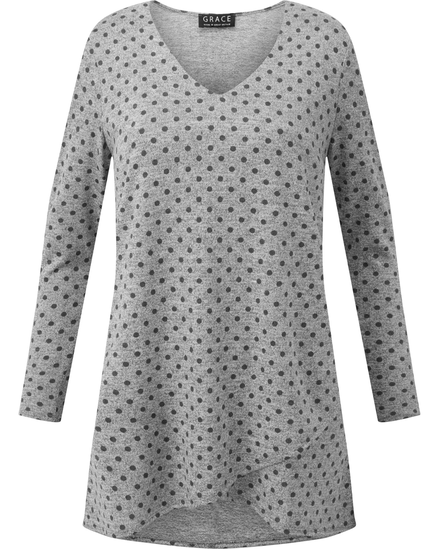 *Twenty One Grey & Black Polka Dot Blouses by Grac