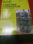 *Apollo Four Tier Mini Greenhouse