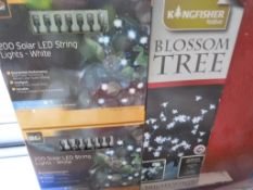 *LED Blossom Tree and Two Boxes of Solar LED Strin