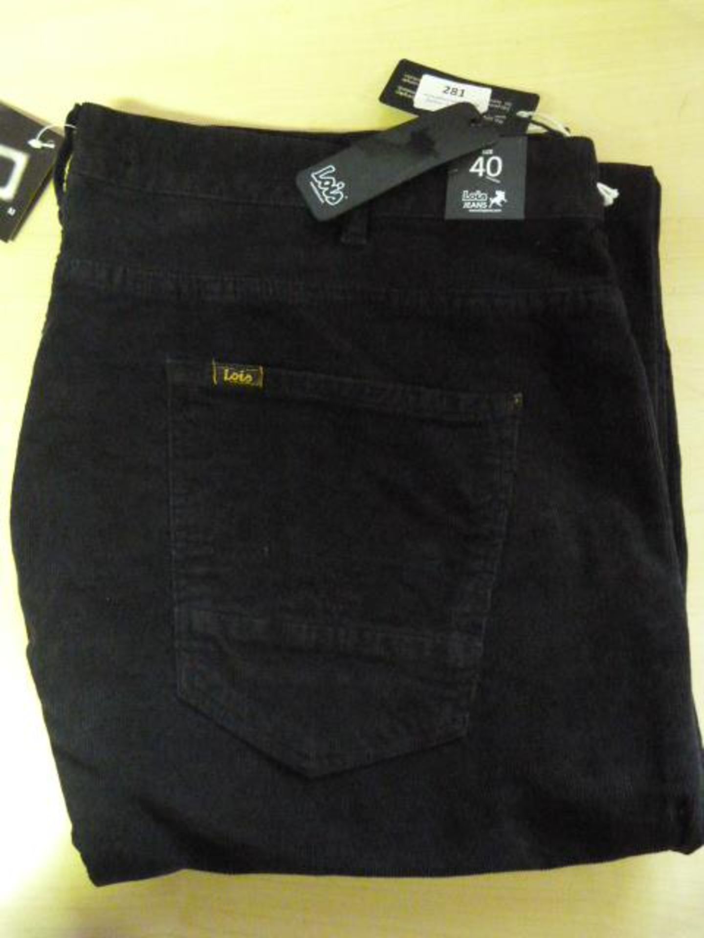 *Lois Corduroy Trousers (Black) Size: 40