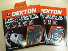 *Two Dekton 9" Dry Cut Circular Saw Blades