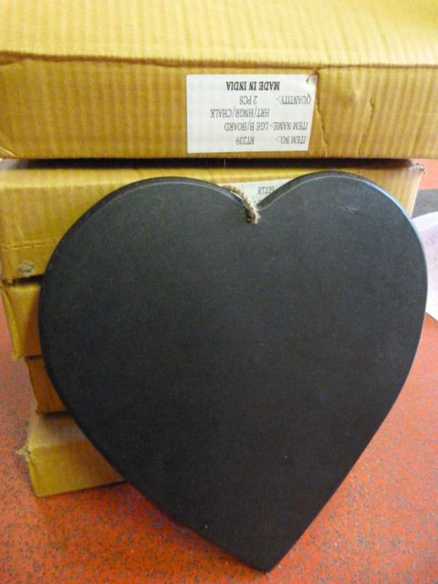 Five Boxes of Two Heart Shaped Chalkboard