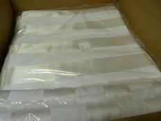 *Ten 132" Round White Cloths (Damask)