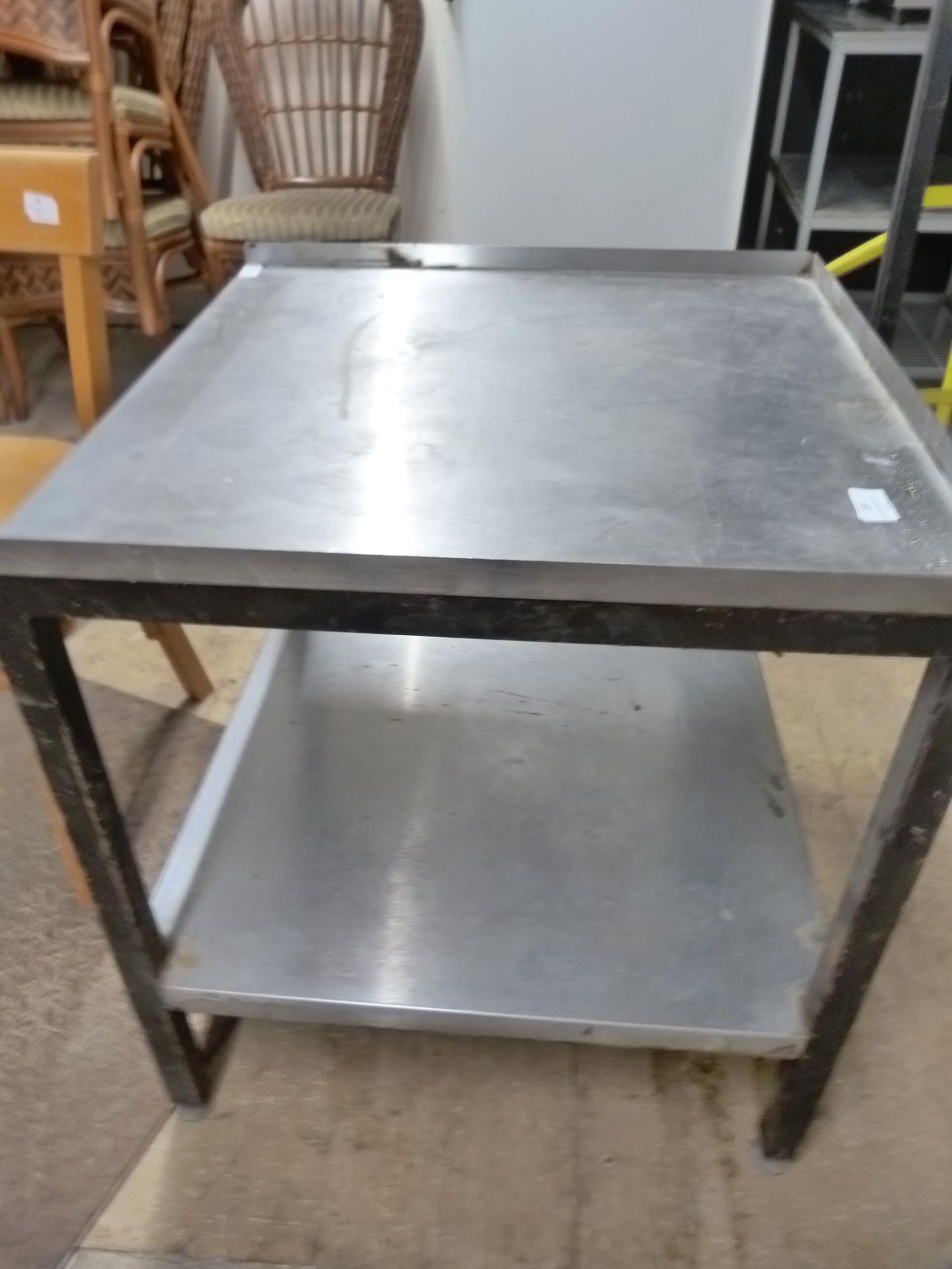 Small Preparation Table with Shelf 61x60x66cm