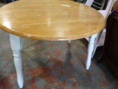 *Painted Wooden Dining Table