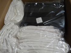 *7 Black & 8 White 108"x90" Damask Tablecloths