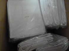 *108"x90" Tablecloths (4x Navy & 18x White)