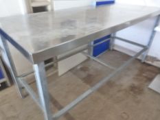 Stainless Steel Preparation Table 183x69x86cm