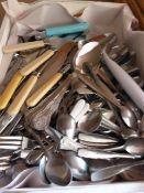 *Tray of Stainless Steel Cutlery