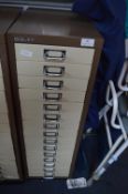 Bisley Fifteen Drawer Metal Filing Cabinet