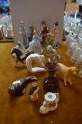 Pottery Figures - Ballerinas, Horses, etc.