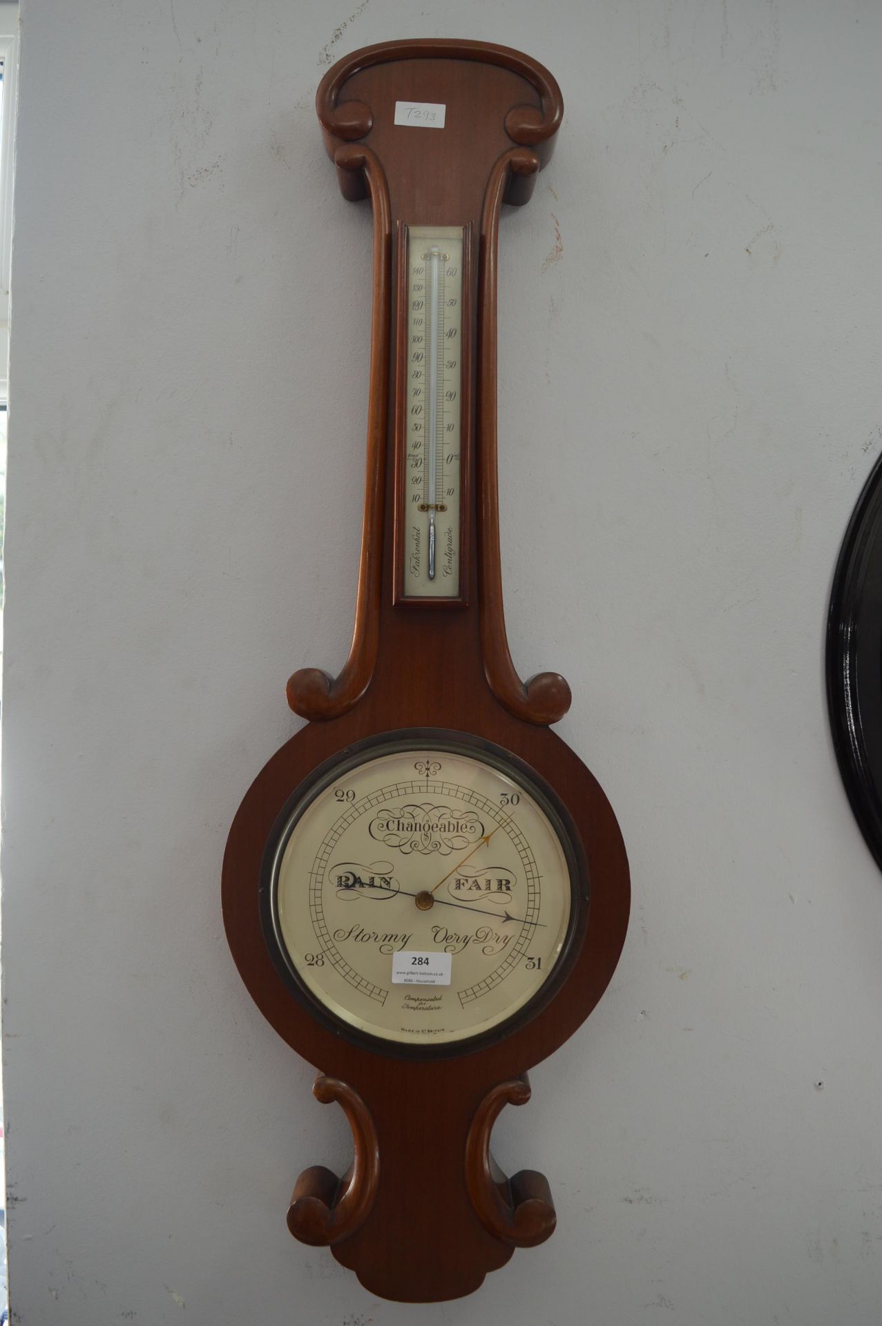 Mahogany Barometer