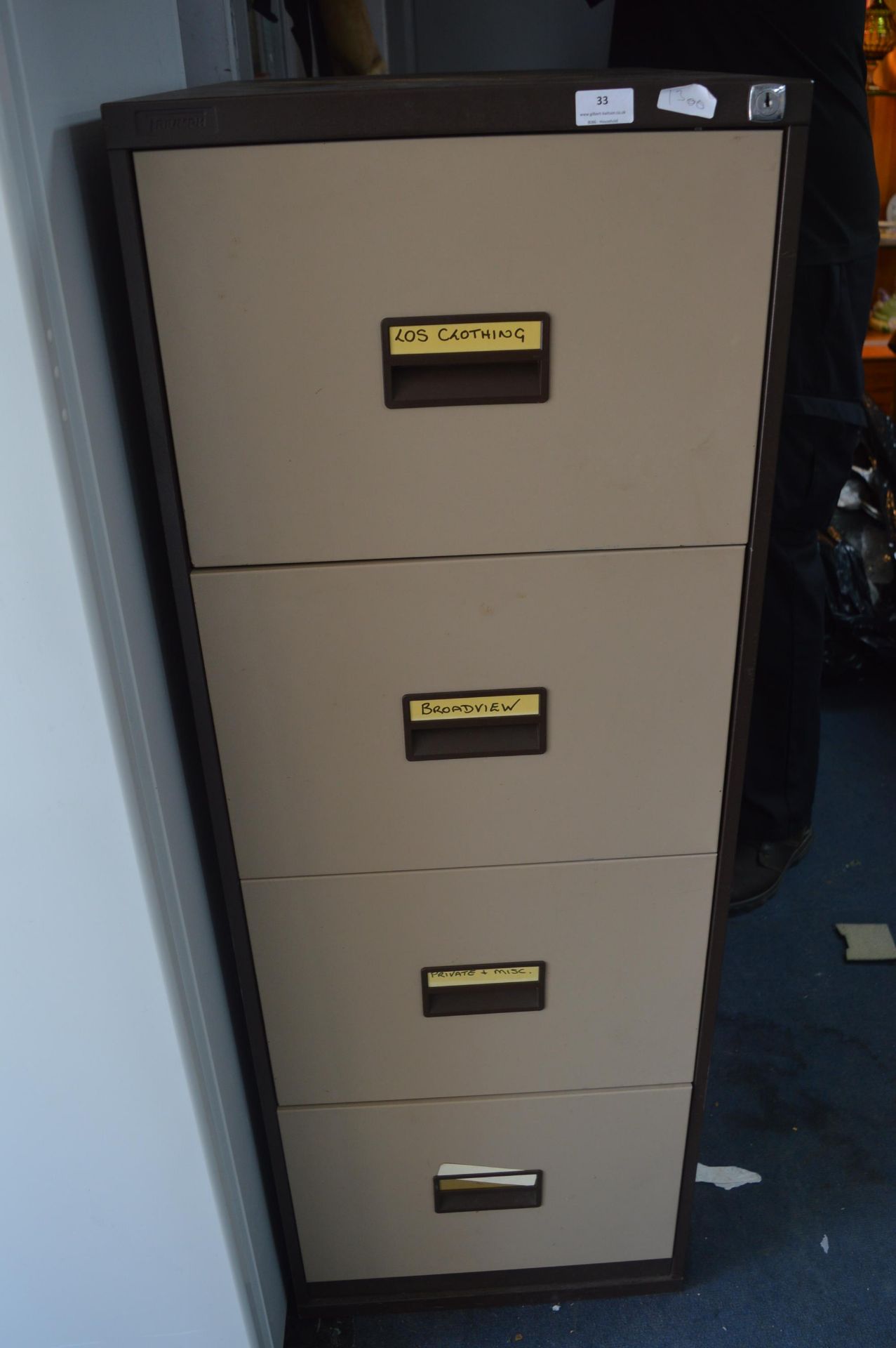 Four Drawer Metal Office Filing Cabinet