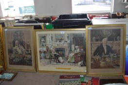 Two Victorian Prints - Old Folks at Home