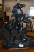 Spelter Statuette - Classical Horseman