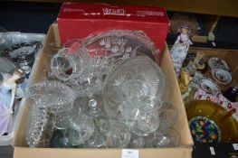 large Box of Glass Bowls, Serving Dishes, etc.