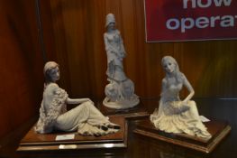 Three Italian Figurines by A. Carri