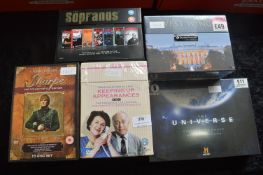 Five DVD Box Sets Including Sopranos, West Wing, e
