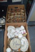 Two Boxes of Pottery and Glassware