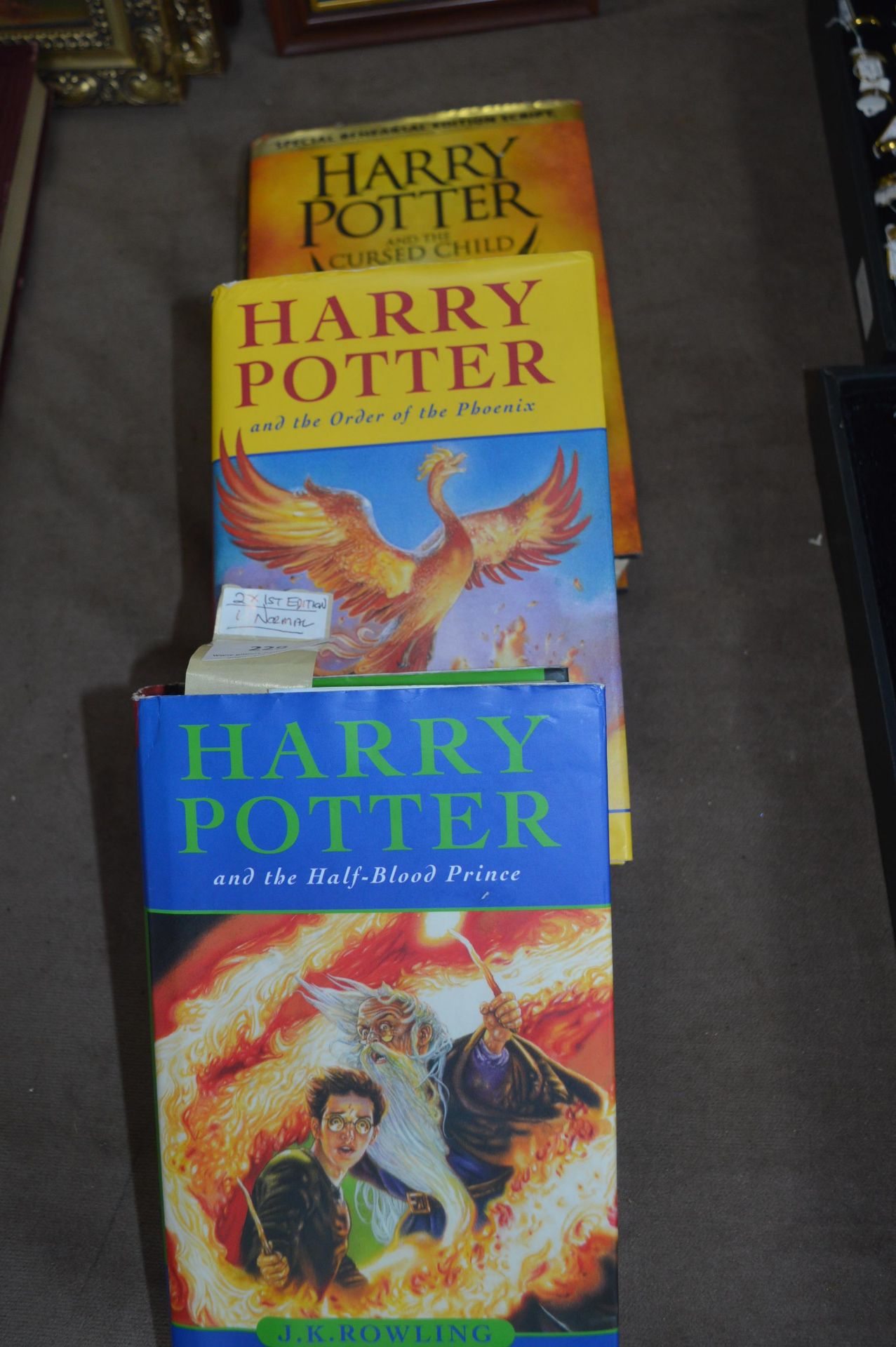 Harry Potter First Editions and a Rehearsal Editio