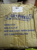 *Box of 1000 5.5x5.5" Grip Seal Bags