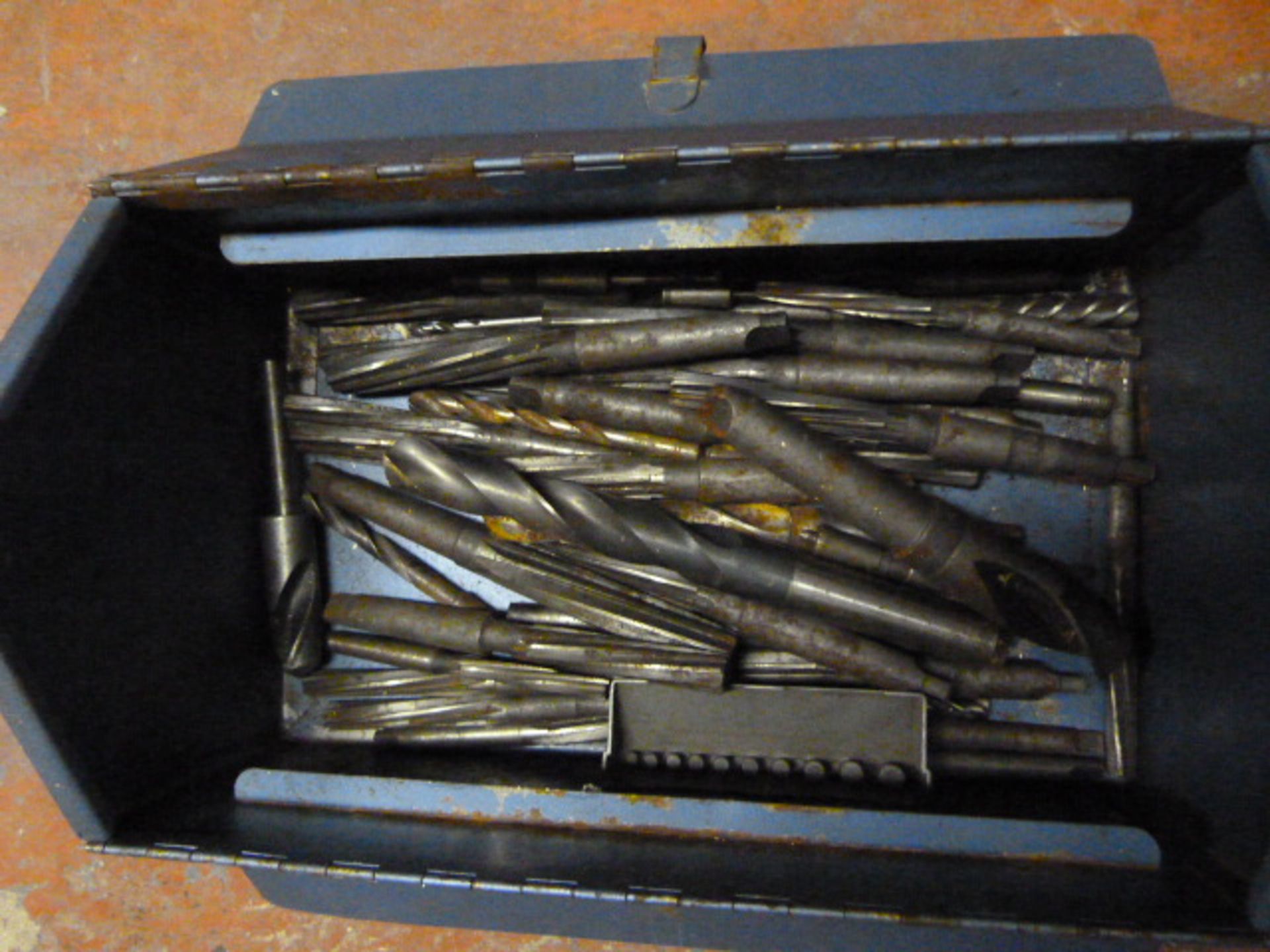 Toolbox with a Quantity of Drill Bits