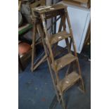 Vintage Folding Wooden Steps