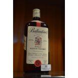 Bottle of Ballantines Finest Scotch Whisky