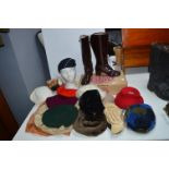 Vintage Ladies Hats and Derri Boots