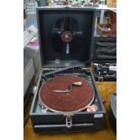 Vintage Portable Gramophone with Rothermel Piezo E