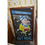 Hand Painted Riley's Pub Sign - Get Real
