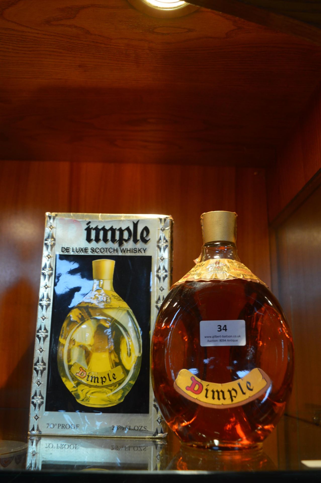 Bottle of Haigh Dimple Whisky with Original Box - 70% Proof