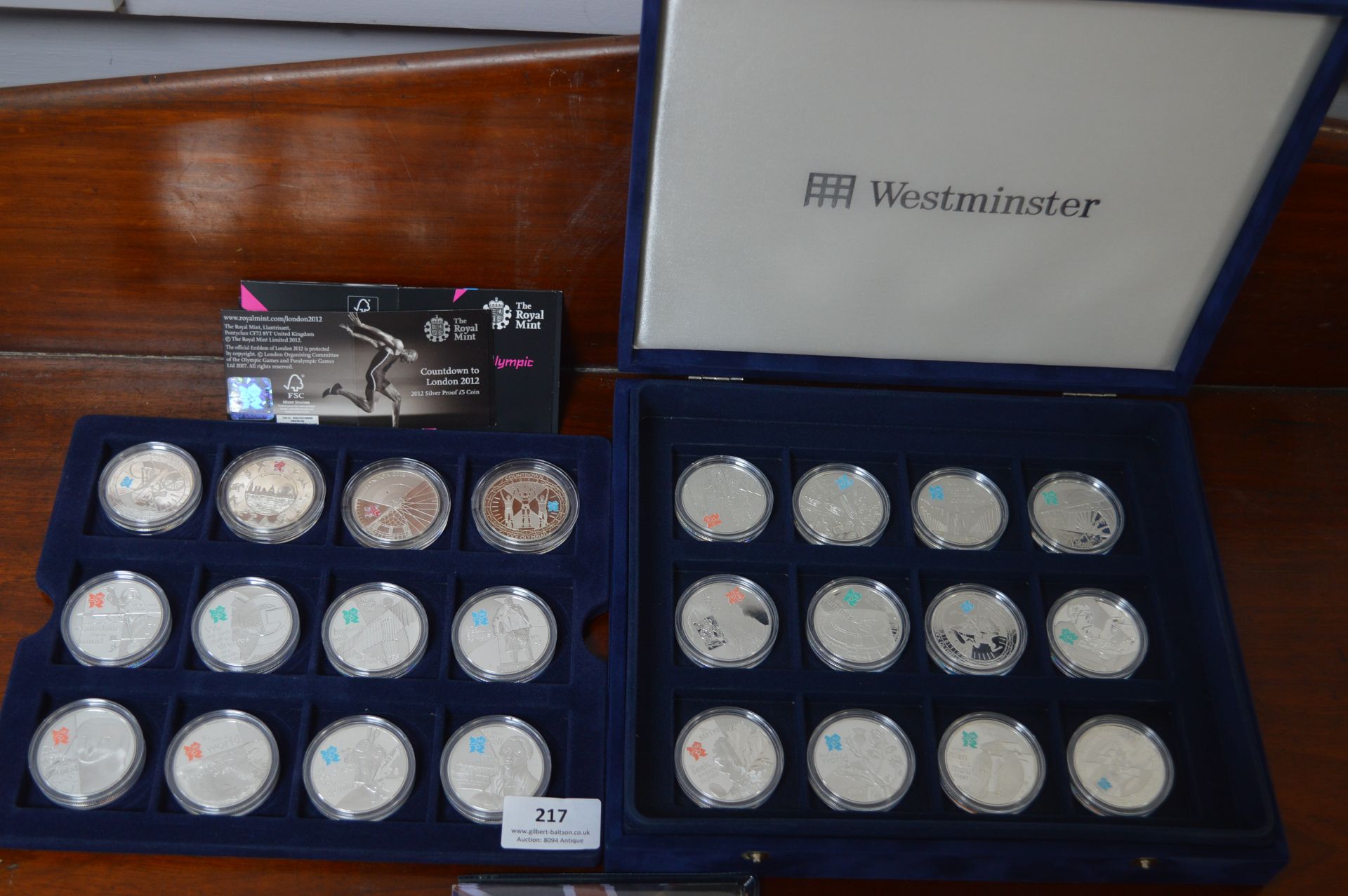 Westminster 24 Silver Proof Olympics £5 Commemorat